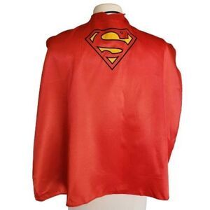 Superman Cape Kids Costume Dress Up Halloween Cloak OS NWOT